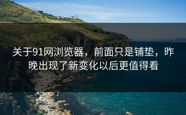 关于91网浏览器，前面只是铺垫，昨晚出现了新变化以后更值得看  第1张
